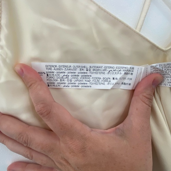 Zara Satin Slip Dress, Size L - Picture 5 of 5